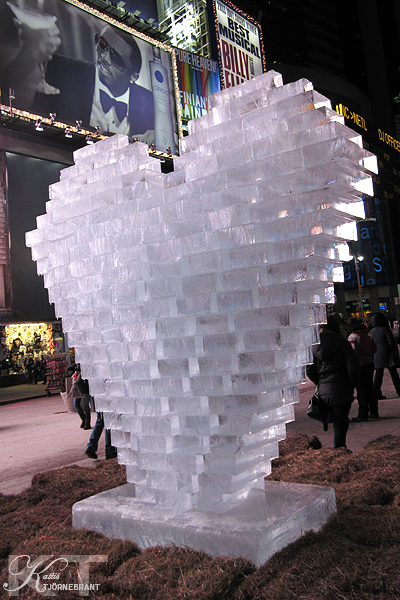 Ishjärta på Times Square